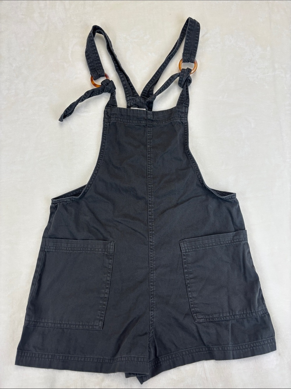 AERIE Short Overalls Gray 100% Cotton Size: XS